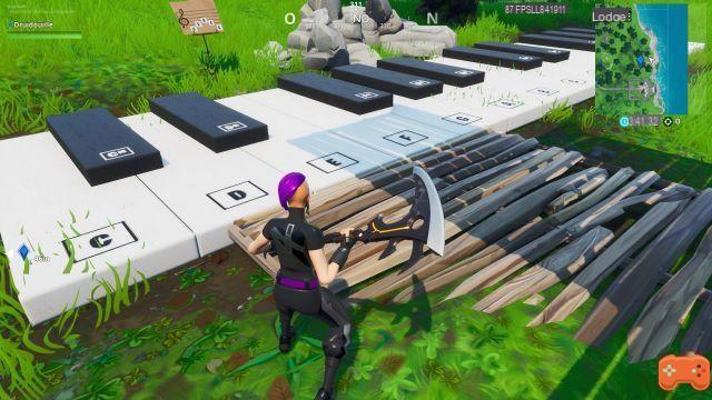 Fortnite: Find a giant piano and play a score, Dance Madness challenge, guide to achieve it
