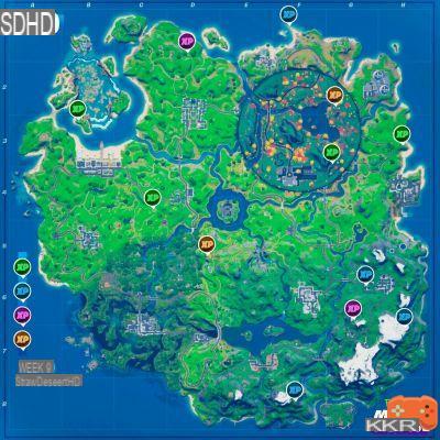 Fortnite: XP coins in week 9 season 4, where are their locations to gain experience?