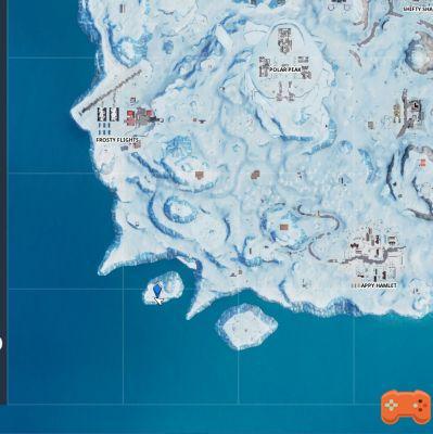 Fortnite: Pesquise com Sentinel em uma ilha gelada, chip 36 desafia Descriptografia