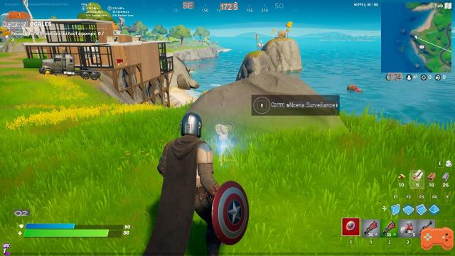 Fortnite: Place a camera near the house on the beach, season 5 quest