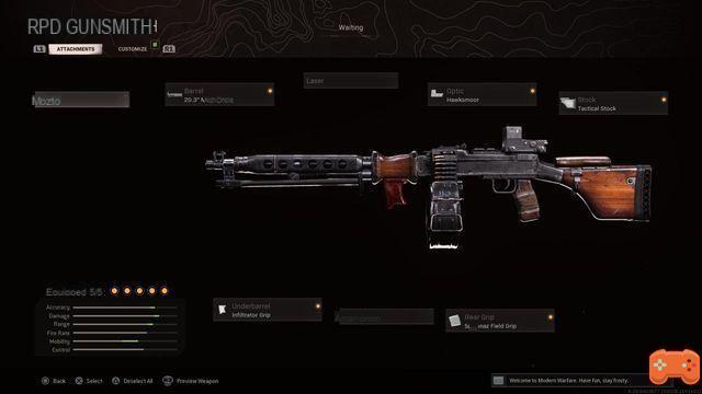 RPD Class, Attachments, Perks and Wildcard for Call of Duty: Black Ops Cold War and Warzone
