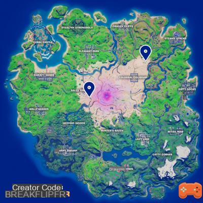 Fortnite: Land at Pizza Pit or Pizza Pete's food truck, season 5 quest