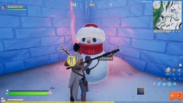 Fortnite: Hide in Stealth Snowman, Winter Challenges