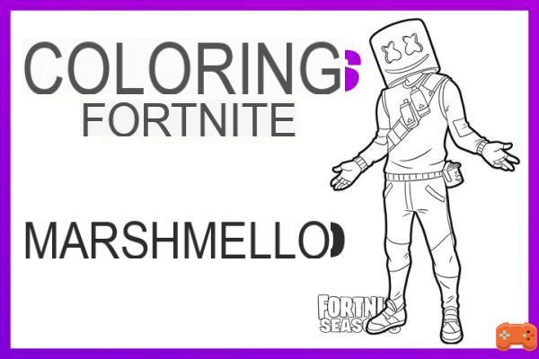 Coloring and drawing Fortnite: Marshmello