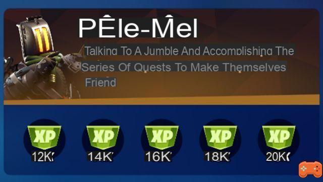 Talk to Pele-mele and complete the Making Friends questline in Fortnite Season 8 Challenge