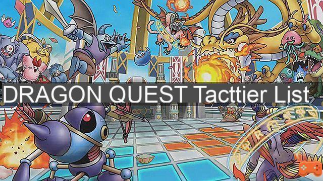 Guia da lista de melhores níveis de monstros do Dragon Quest Tact