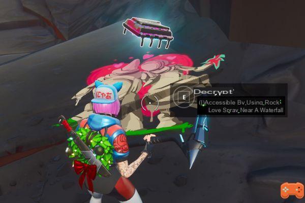 Fortnite: Use the stone couple spray near a lava waterfall, chip 92 challenges Decryption