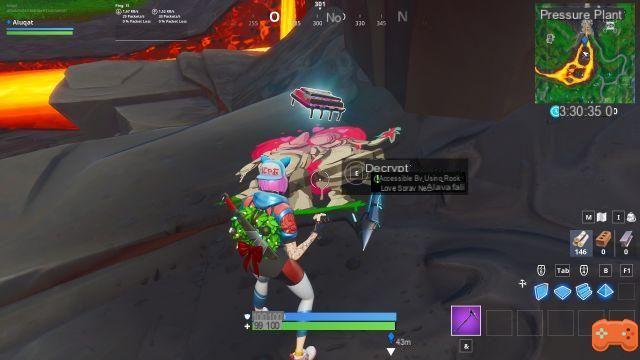 Fortnite: Use the stone couple spray near a lava waterfall, chip 92 challenges Decryption