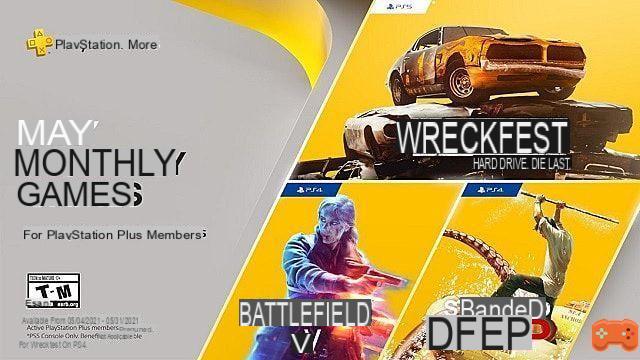 PlayStation Plus games may include Wreckfest, Battlefield 5, Stranded Deep