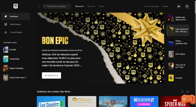 Epic Games: the Advent Calendar that gives you free games every day for Christmas!