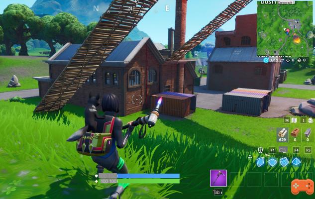 Fortnite: Land at Dusty Depot, then visit the meteor in a single match, Blockbuster challenge, season 10
