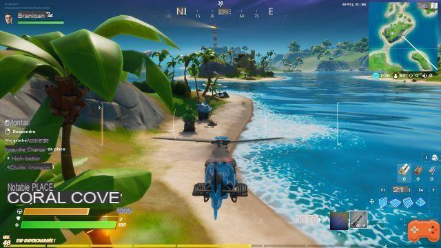 Fortnite: Visit Coral Cove, Lonely Shack and Crashed Plane without swimming in a single match, challenge week 5 season 2