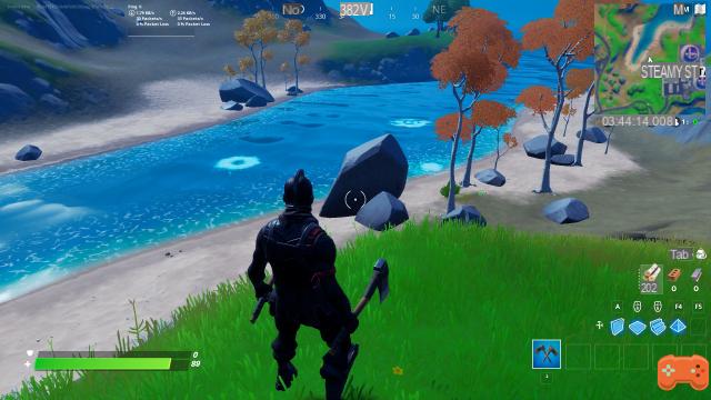 Fortnite: Exploda os buracos de pesca em Lazy Lake Island, Canoe Lake e perto de Steamy Stacks, desafio e missão semana 6 temporada 5