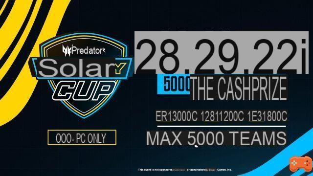 Solary Cup Fortnite, come registrarsi e partecipare a Warlegend?