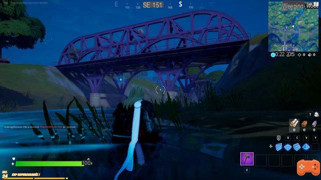 Fortnite: Dance on the 5 bridges of different colors in a single game, challenge week 13, XP galore