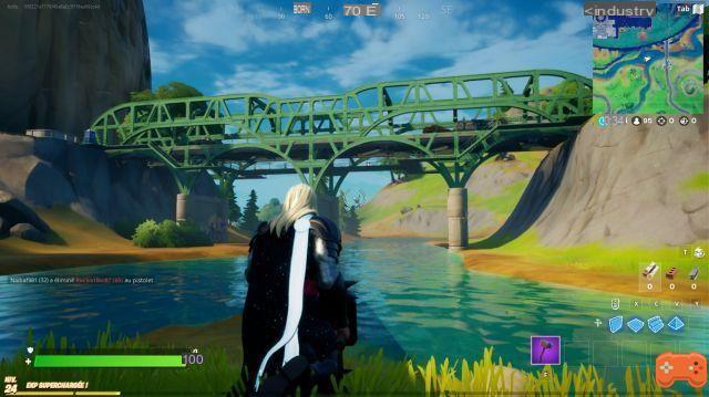 Fortnite: Dance nas 5 pontes de cores diferentes em um único jogo, desafio semana 13, XP em abundância