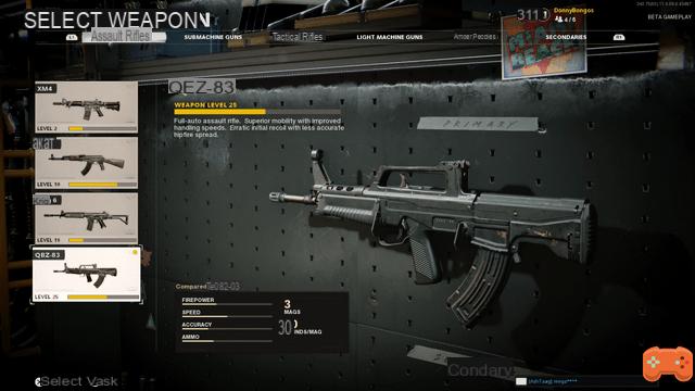 QBZ-83 class, accessories, perks and joker for Call of Duty: Black Ops Cold War and Warzone