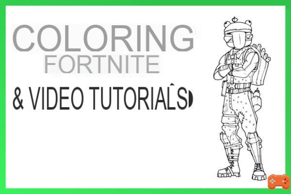 Easy Fortnite drawings and coloring, some video tutorials to help your children