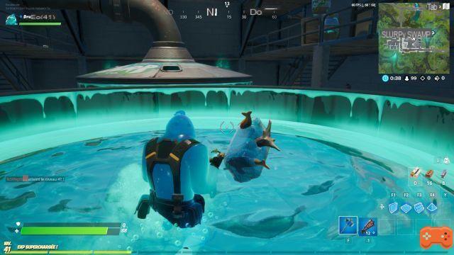 Fortnite: Dive into a slurp tank while wearing the bullhead outfit, challenge
