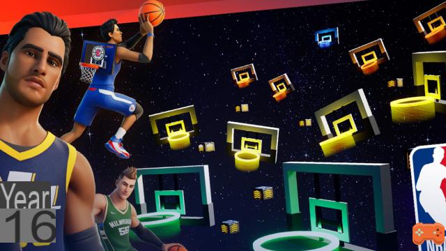 Fortnite: Encontre cinco bolas de basquete escondidas, modo Criativo Desafio NBA Crossover