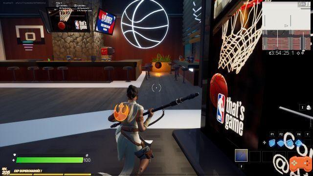 Fortnite: encuentra cinco balones de baloncesto ocultos, modo creativo desafío NBA Crossover