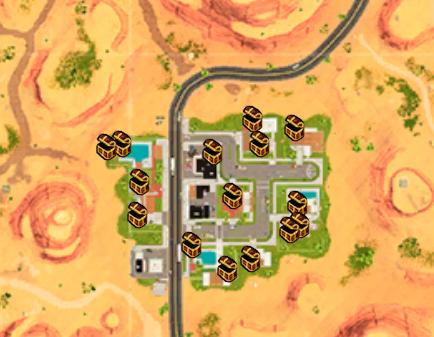 Fortnite: Search Tilted Towers and Paradise Palms Chests, Week 10 Challenge