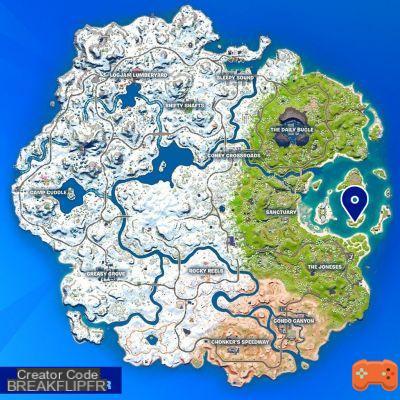 7th outpost of Seven Fortnite, where is the notable location of chapter 3?