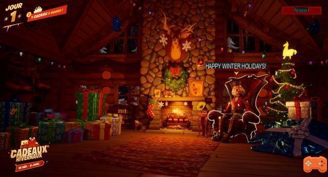 Fortnite Christmas: Winterfest Chalet, calcetines, regalos y chimenea, presentación y descubrimiento del lugar