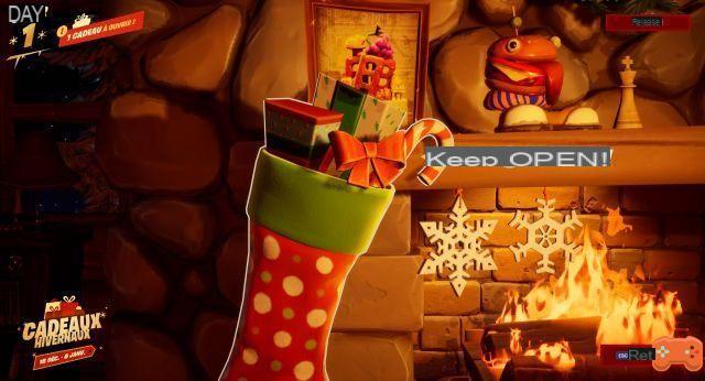 Fortnite Christmas: Winterfest Chalet, calcetines, regalos y chimenea, presentación y descubrimiento del lugar