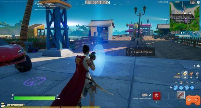 Place coins on the map in Fortnite, Free Guy challenge