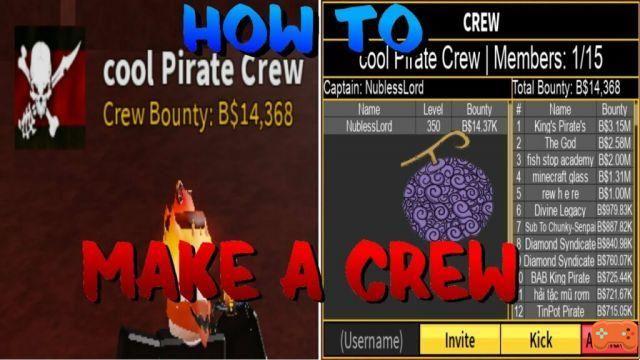 How to Get a Crew in Blox Fruits
