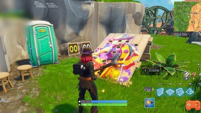 Fortnite: Get a score of at least 10 points on different clown panels, challenge week 9
