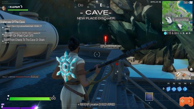 Fortnite: Procure baús na Caverna ou no Tubarão, desafio semana 1 temporada 2