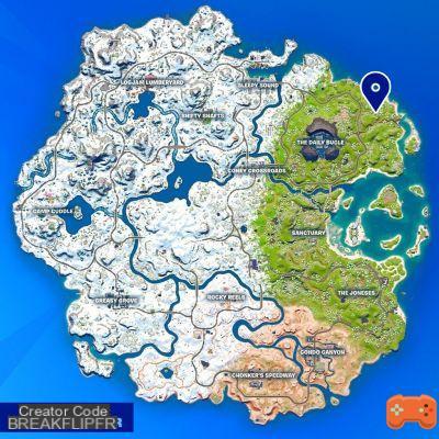 3th outpost of Seven Fortnite, where is the notable location of chapter 3?