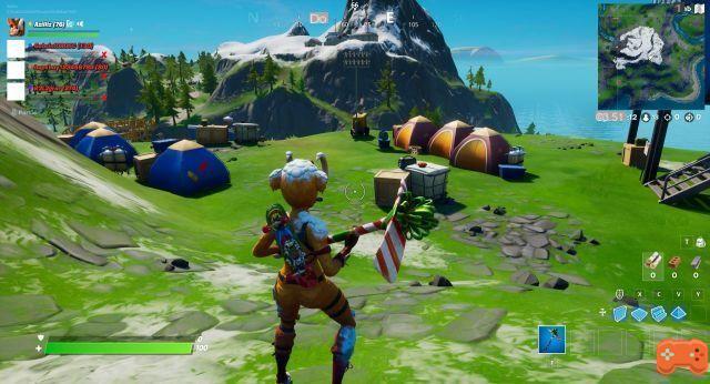 Fortnite: Visit Mountain Base Camps, Eightfold vs. Scratch Challenges