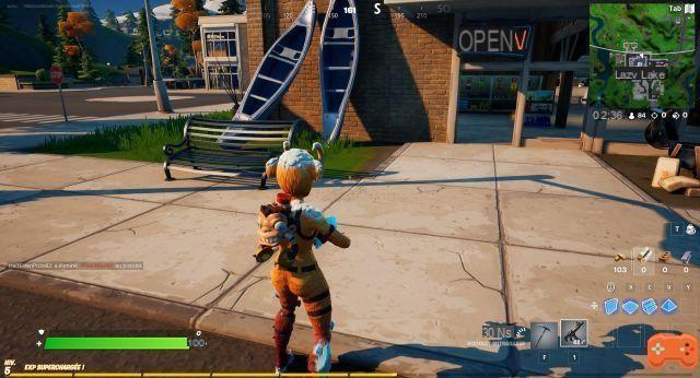 Placing Welcome Signs at Pleasant Park and Lazy Lake in Fortnite Season 7 Challenge