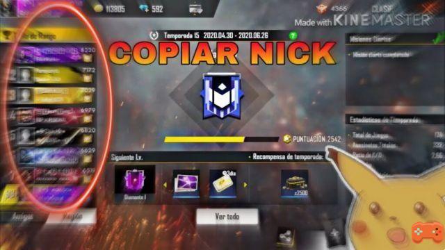 How to Copy the Name of Free Fire