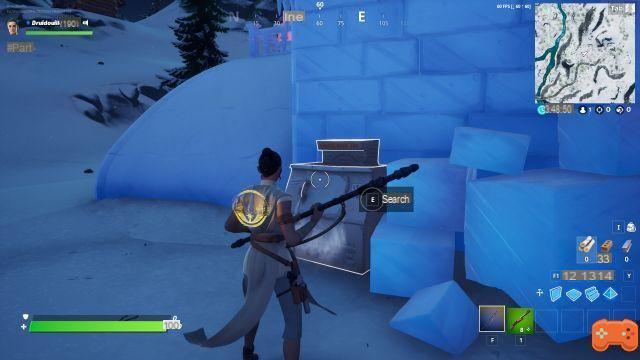 Fortnite: Search Ice Stores, Winter Challenges