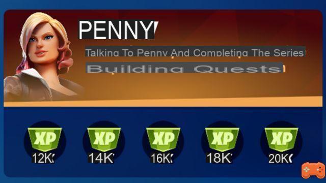 Habla con Penny y completa la serie de misiones Building Passion en Fortnite Season 8 Challenge