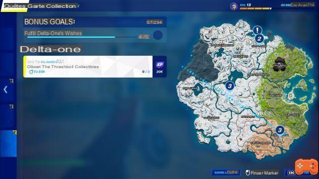 Get the Fortnite trashball collectibles, Delta One challenge
