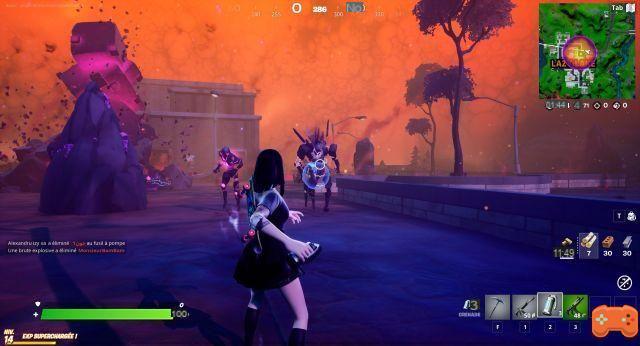 Achieve an explosive elimination on a cube monster in the detours on Fortnite, Cruel Hare challenge season 8