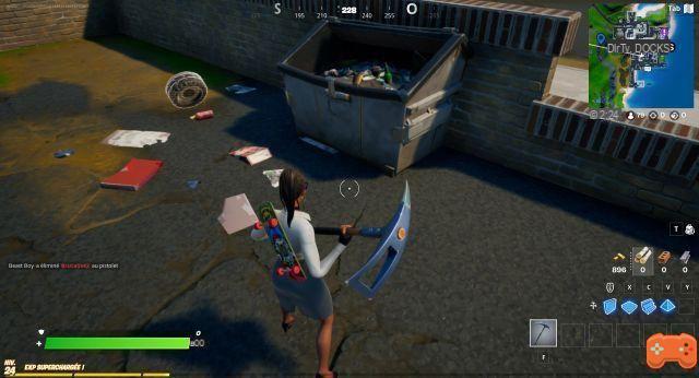 Where are the books on explosions in Fortnite?