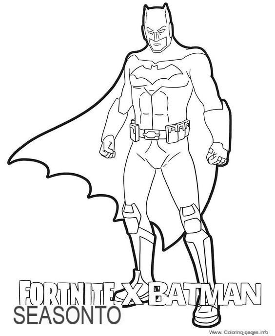 Colorear y dibujar Fortnite: Batman