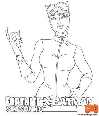 Coloring and drawing Fortnite: Batman