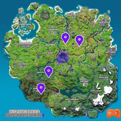 Where are the target dummies in Fortnite?