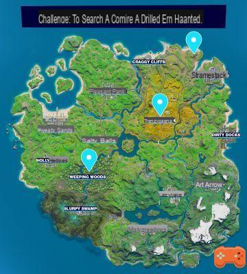 Fortnite: Search a chest in a haunted forest, a ghost town and a spooky farm, Nightmares challenge