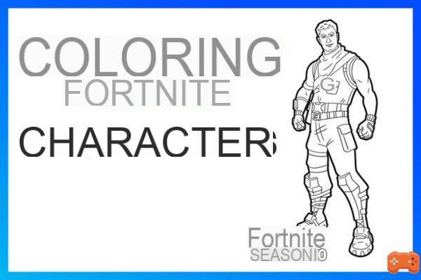 Fortnite para colorear y dibujos: personajes y máscaras del juego