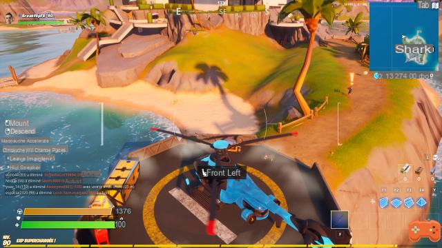 Fortnite: Land at the Shark and visit the Agency in a single match, challenge week 8 season 2