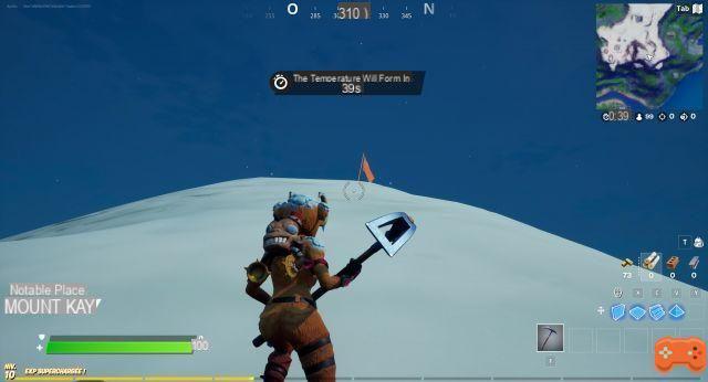 Where is Mount Kay in Fortnite for the challenge?