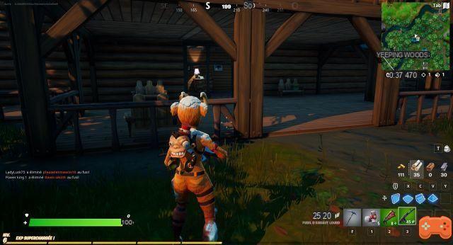 Place Wanted Posters at Weeping Woods and Misty Meadows in Fortnite Season 7 Challenge